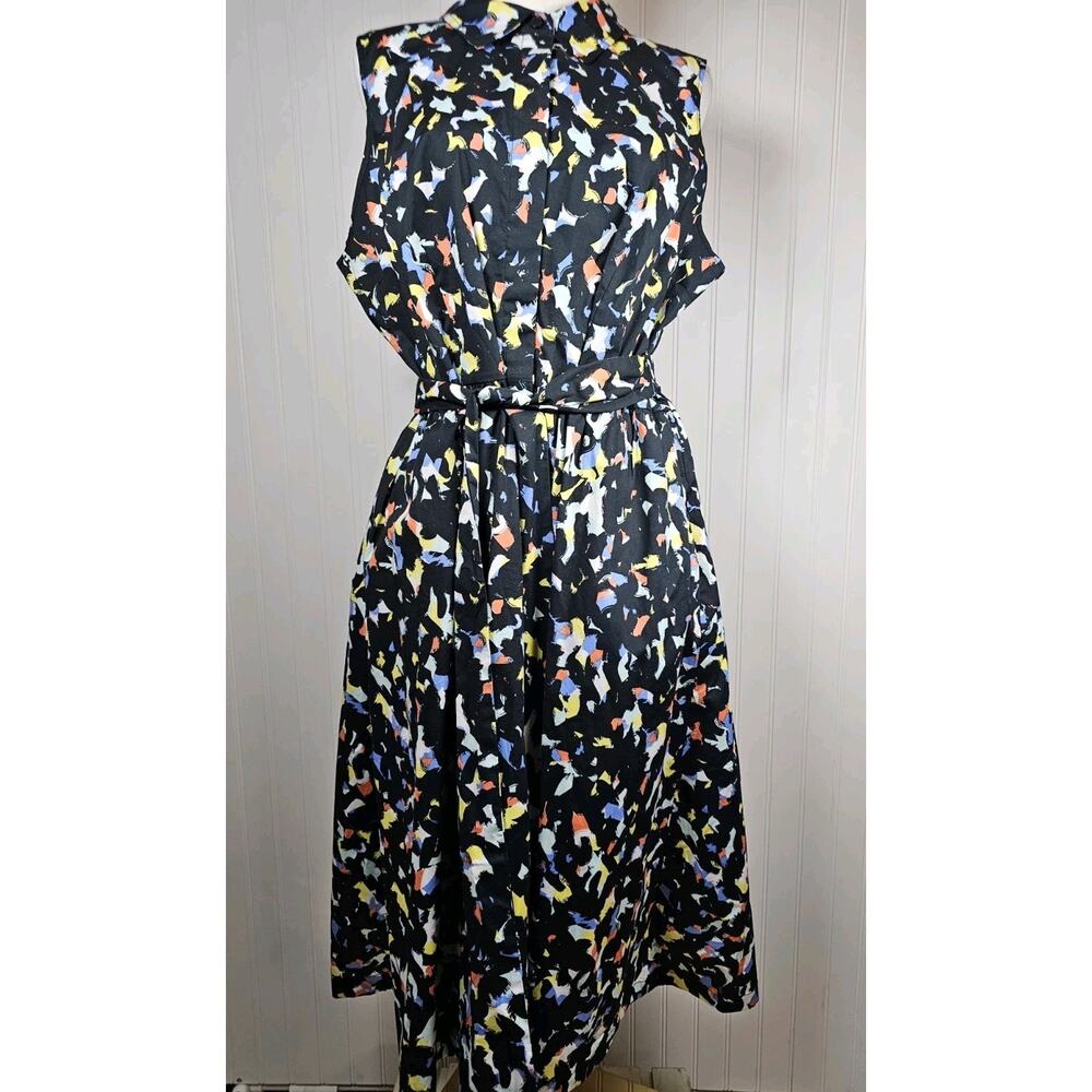 Jason Wu Confetti Print Sleeveless Dress Fit & Flare Dress Women's Size L New - Picture 3 of 8